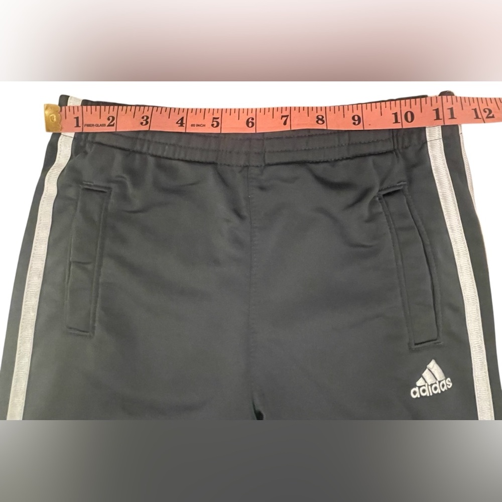 Adidas Kids Gray Track Pants - Picture 4 of 9